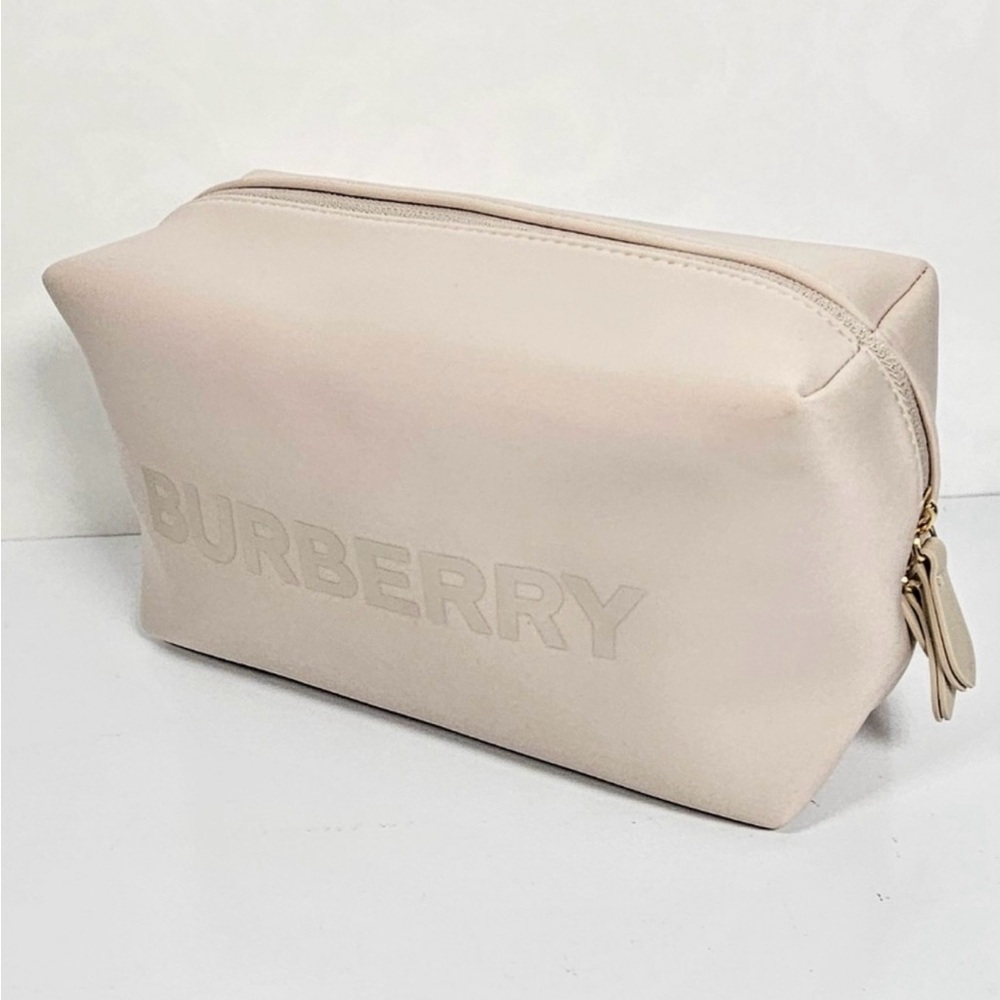 Luxury Burberry Cream Cosmetic Bag Make Up Bag